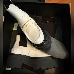 Alexander Wang, White Carter boots new with box 6.5
